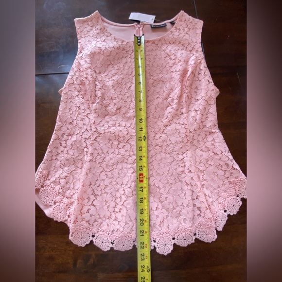 NY&Co 7th Avenue pink peplum top, NWT size XL - Picture 1 of 8